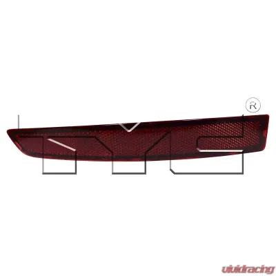 TYC Genera CAPA Certified Reflector Assembly Volkswagen Jetta Rear Left 2015-2018 - 17-5570-00-9