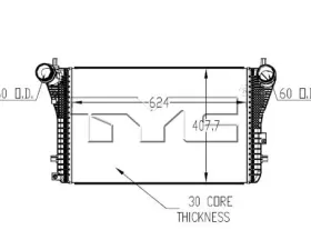 TYC Genera Turbocharger Intercooler