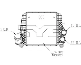 TYC Genera Turbocharger Intercooler Ford Raptor 2011-2012 3.5L V6