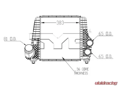 TYC Genera Turbocharger Intercooler Ford Raptor 2011-2012 3.5L V6 - 18013
