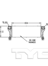TYC Genera Turbocharger Intercooler Ram 2013-2018 6.7L 6-Cyl                                     - 18030 - Image 2