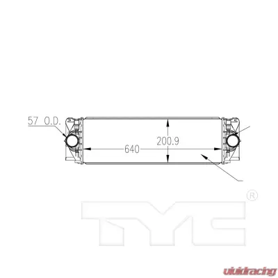 TYC Genera Turbocharger Intercooler Mercedes-Benz 3.0L V6 - 18074
