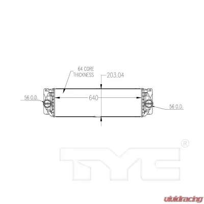 TYC Genera Turbocharger Intercooler Mercedes-Benz - 18080