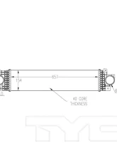 TYC Genera Turbocharger Intercooler                                     - 18084 - Image 4