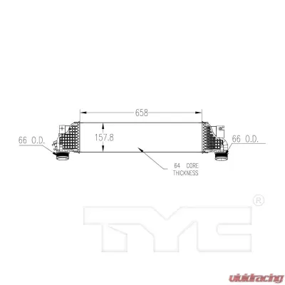 TYC Genera Turbocharger Intercooler - 18085