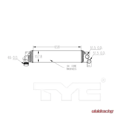 TYC Genera Turbocharger Intercooler - 18087