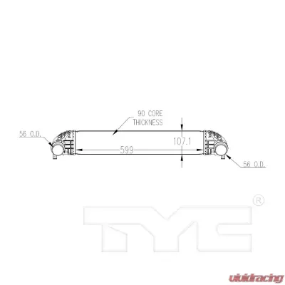TYC Genera Turbocharger Intercooler Chevrolet Cruze 2016-2019 1.4L 4-Cyl - 18088