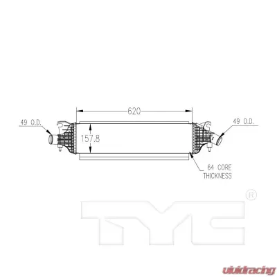 TYC Genera Turbocharger Intercooler Infiniti 2.0L 4-Cyl - 18096