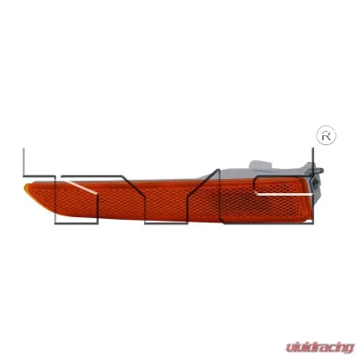 TYC Genera CAPA Certified Side Marker Light Assembly Ford Fusion Front Left 2010-2012 - 18-6086-00-9