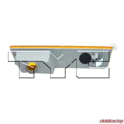 TYC Genera CAPA Certified Side Marker Light Dodge Challenger Front Right 2008-2014 - 18-6119-01-9