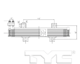 TYC Genera Automatic Transmission Oil Cooler Dodge Dart 2013-2016