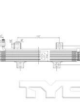 TYC Genera Automatic Transmission Oil Cooler Dodge Dart 2013-2016                                     - 19061 - Image 2