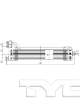 TYC Genera Automatic Transmission Oil Cooler Chrysler 200 2015-2017                                     - 19062 - Image 2