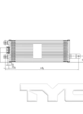 TYC Genera Automatic Transmission Oil Cooler Jeep Wrangler Auxiliary 2012-2018                                     - 19068 - Image 2