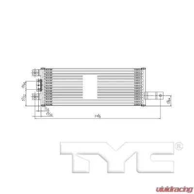 TYC Genera Automatic Transmission Oil Cooler Jeep Wrangler Auxiliary 2012-2018 - 19068