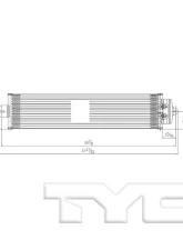 TYC Genera Automatic Transmission Oil Cooler Audi Auxiliary                                     - 19071 - Image 2