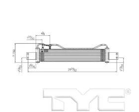 TYC Genera Automatic Transmission Oil Cooler Kia Sorento Auxiliary 2007-2009