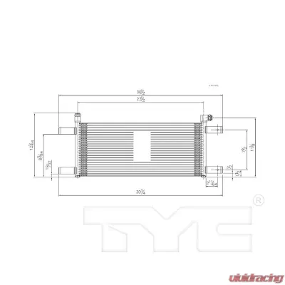 TYC Genera Automatic Transmission Oil Cooler Ram 6.7L 6-Cyl - 19075