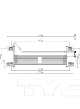 TYC Genera Automatic Transmission Oil Cooler                                     - 19082 - Image 2