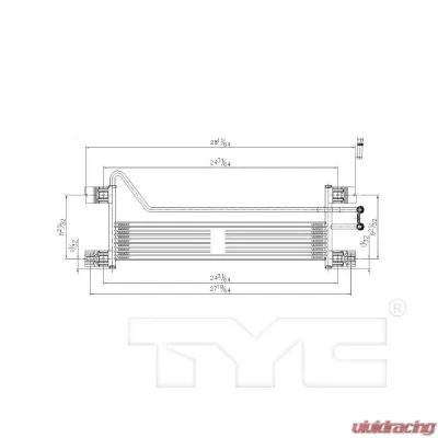 TYC Genera Automatic Transmission Oil Cooler - 19082