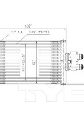 TYC Genera Automatic Transmission Oil Cooler Mercedes-Benz Sprinter 2010-2019                                     - 19083 - Image 2