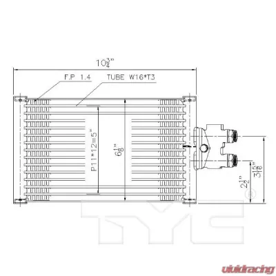 TYC Genera Automatic Transmission Oil Cooler Mercedes-Benz Sprinter 2010-2019 - 19083
