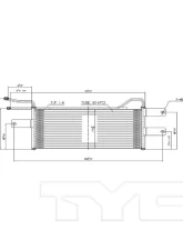 TYC Genera Automatic Transmission Oil Cooler Dodge                                     - 19085 - Image 2