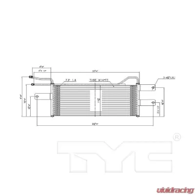 TYC Genera Automatic Transmission Oil Cooler Dodge - 19085