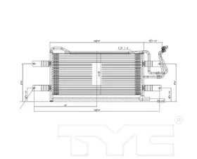 TYC Genera Automatic Transmission Oil Cooler Dodge 2003-2006