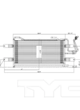 TYC Genera Automatic Transmission Oil Cooler Dodge 2003-2006                                     - 19086 - Image 2