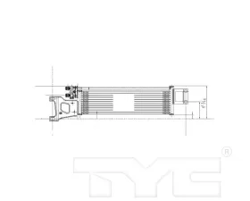 TYC Genera Automatic Transmission Oil Cooler Mercedes-Benz E250 2015-2016 2.1L 4-Cyl