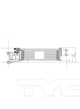 TYC Genera Automatic Transmission Oil Cooler Mercedes-Benz E250 2015-2016 2.1L 4-Cyl                                     - 19092 - Image 2