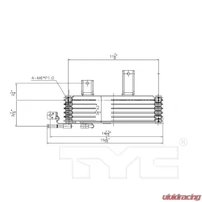 TYC Genera Automatic Transmission Oil Cooler Lexus RX450h 2010-2012 - 19094