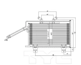 TYC Genera Automatic Transmission Oil Cooler Dodge 2002 5.9L V8