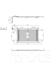 TYC Genera Automatic Transmission Oil Cooler Dodge Front                                     - 19103 - Image 2