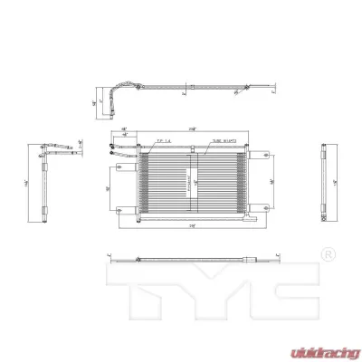 TYC Genera Automatic Transmission Oil Cooler Dodge Front - 19103