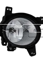 TYC Genera CAPA Certified Fog Light Assembly Hyundai Santa Fe Right 2010-2012                                     - 19-6023-00-9 - Image 3