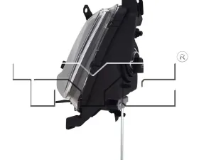TYC Genera CAPA Certified Fog Light Assembly Hyundai Elantra Left 2014-2016
