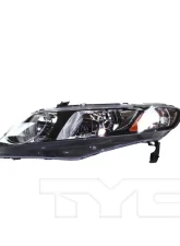 TYC Genera Headlight Assembly Honda Civic Left 2006-2011                                     - 20-6734-91-9 - Image 5