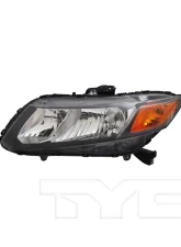 TYC Genera Headlight Assembly Honda Civic Left 2012                                     - 20-9210-00-9 - Image 2