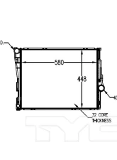 TYC Genera Radiator Assembly BMW                                     - 2636 - Image 3