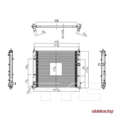 TYC Genera Radiator Assembly Cadillac Automatic - 2733