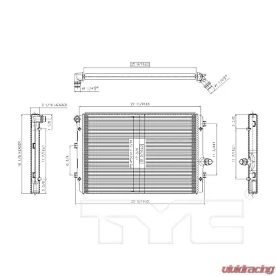 TYC Genera Radiator Assembly - 2822