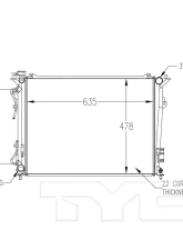 TYC Genera Radiator Assembly                                     - 2832 - Image 4