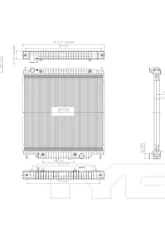 TYC Genera Radiator Assembly Ford                                     - 2887 - Image 3