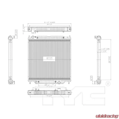 TYC Genera Radiator Assembly Ford - 2887