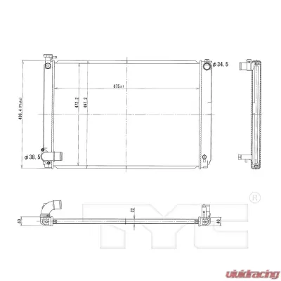 TYC Genera Radiator Assembly - 2929