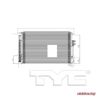 TYC Genera AC Condenser Kia Sorento 2016-2020 - 30015