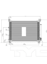 TYC Genera A/C Condenser Lexus RX350 2016-2020                                     - 30017 - Image 3