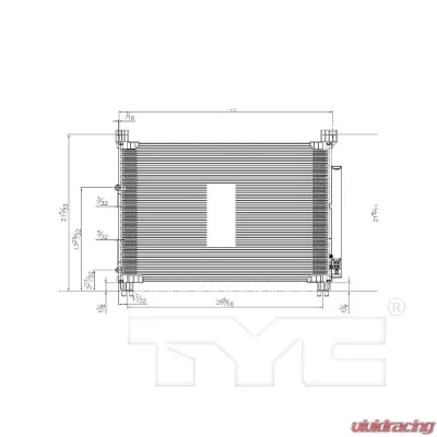 TYC Genera A/C Condenser Lexus RX350 2016-2020 - 30017